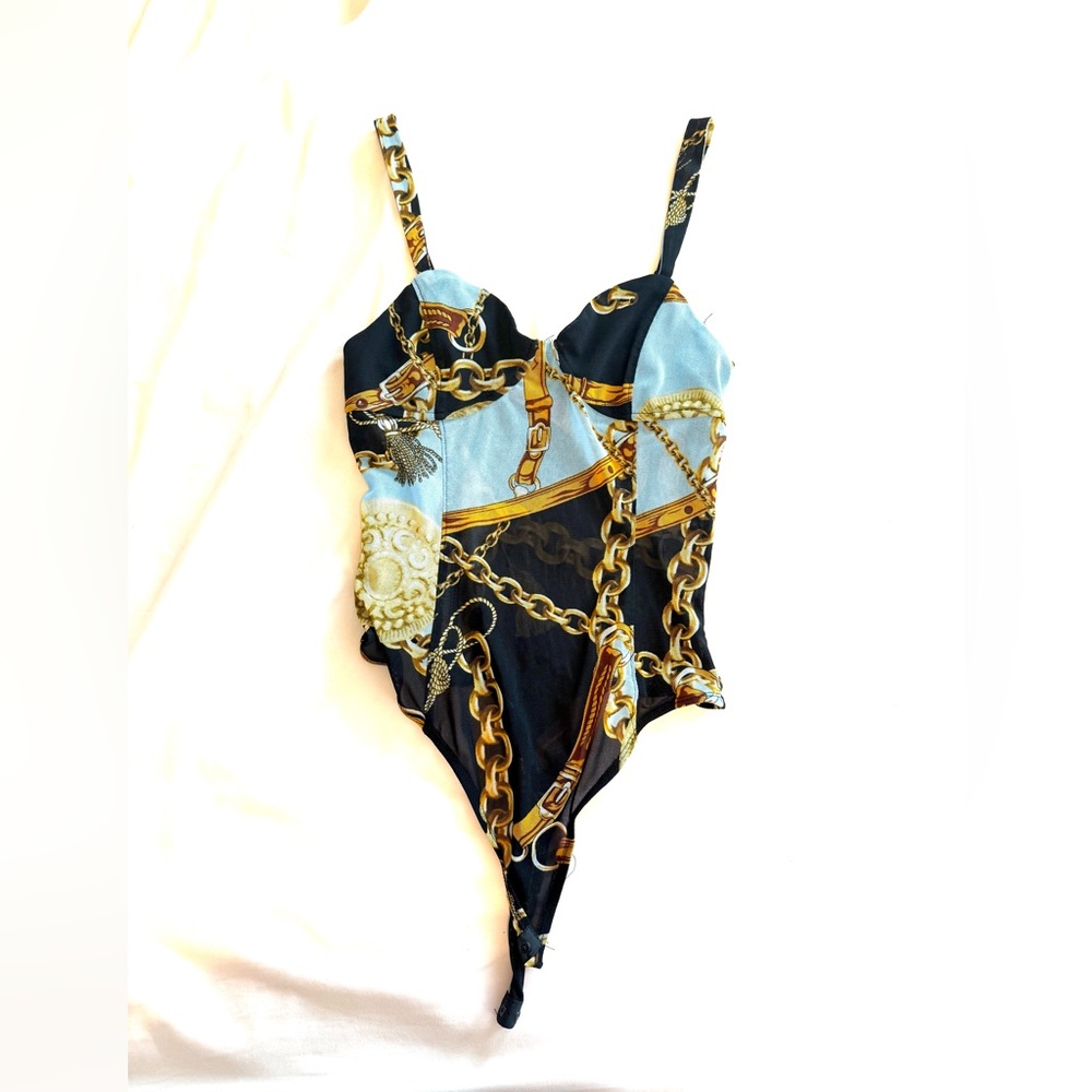 Timing Black and Gold bodysuit